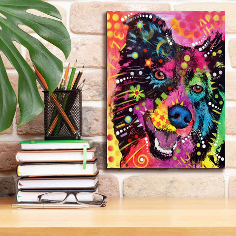 Image of 'Border Collie 2' by Dean Russo, Giclee Canvas Wall Art,12x16