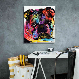 'Bulldog' by Dean Russo, Giclee Canvas Wall Art,20x24