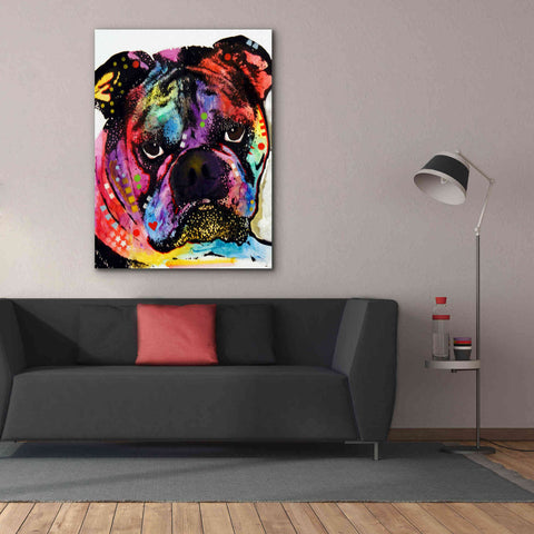 Image of 'Bulldog' by Dean Russo, Giclee Canvas Wall Art,40x54