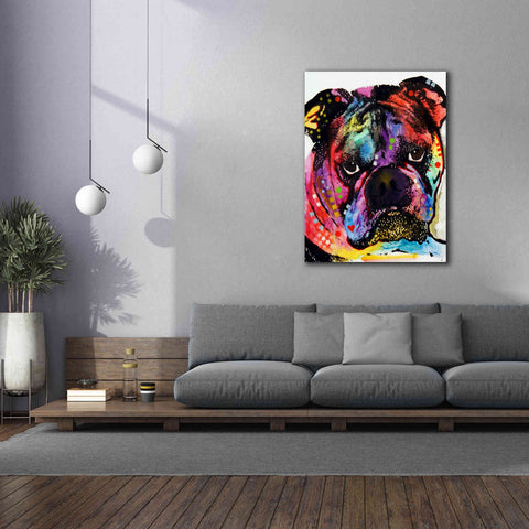 Image of 'Bulldog' by Dean Russo, Giclee Canvas Wall Art,40x54