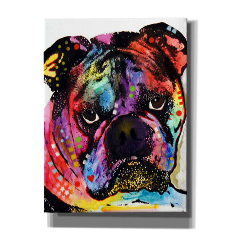Image of 'Bulldog' by Dean Russo, Giclee Canvas Wall Art