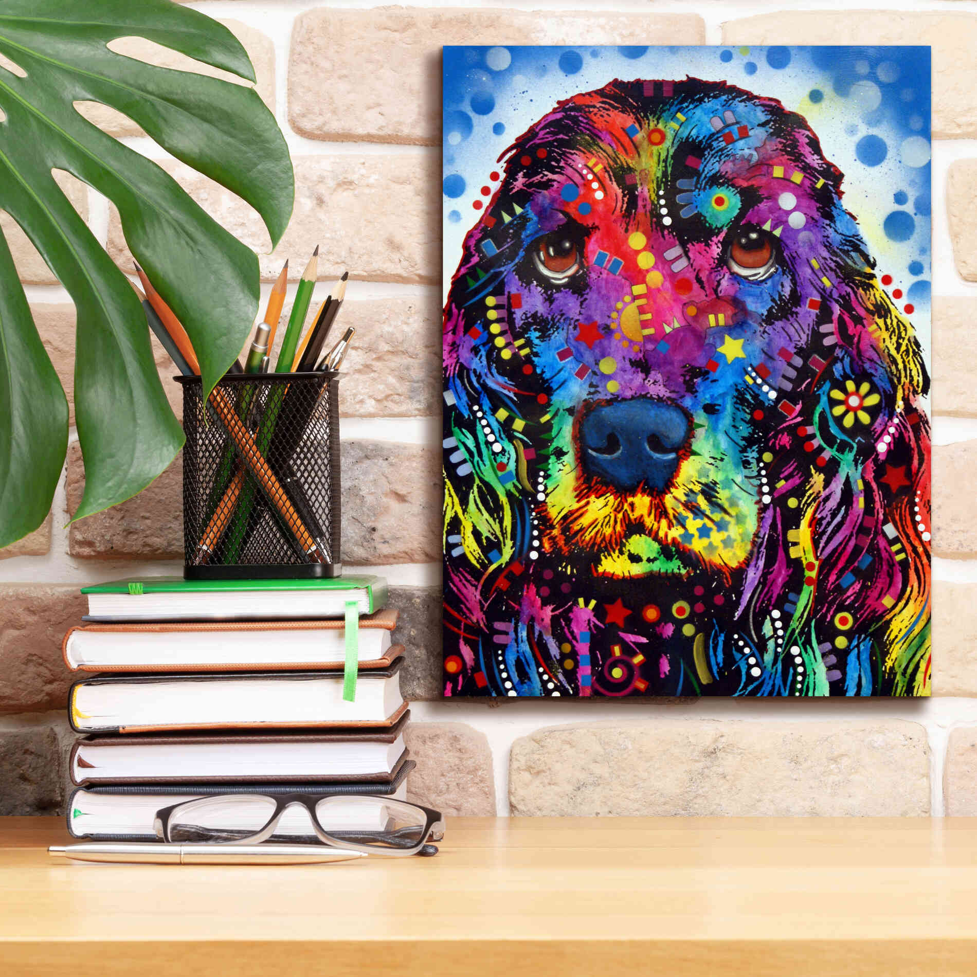 'Cocker Spaniel 2' by Dean Russo, Giclee Canvas Wall Art,12x16