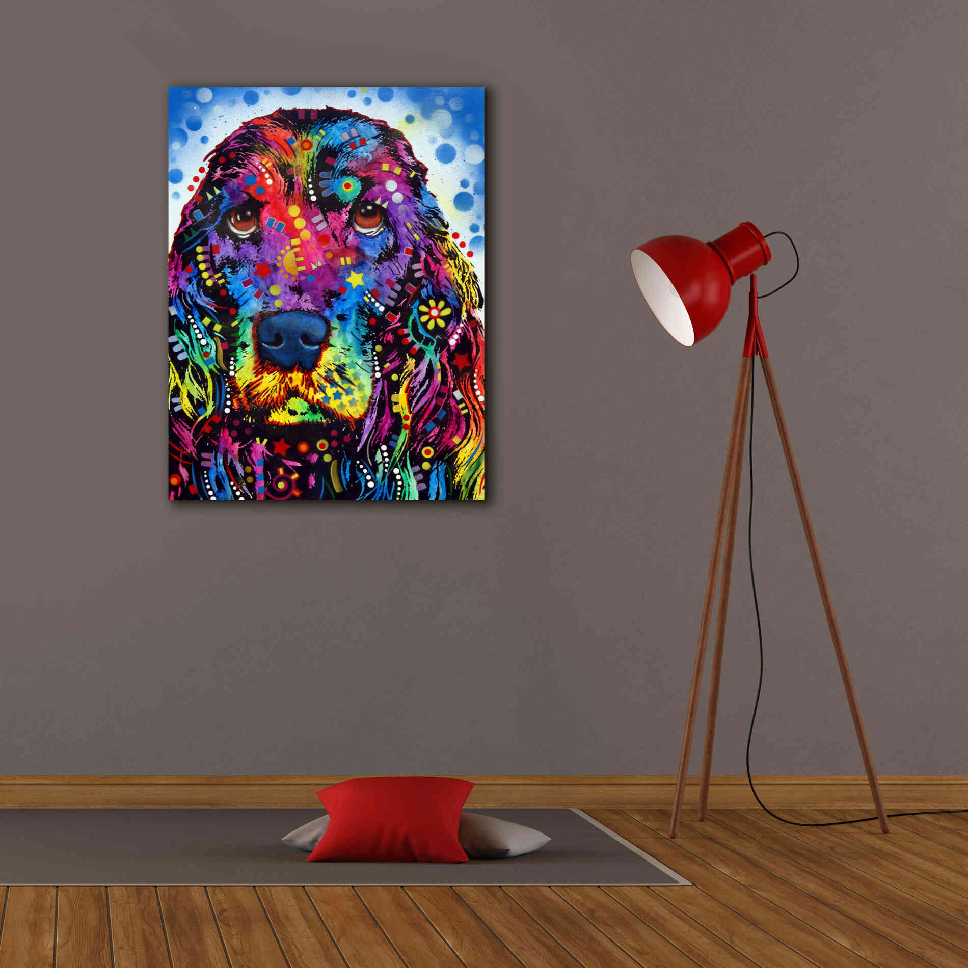 'Cocker Spaniel 2' by Dean Russo, Giclee Canvas Wall Art,26x34