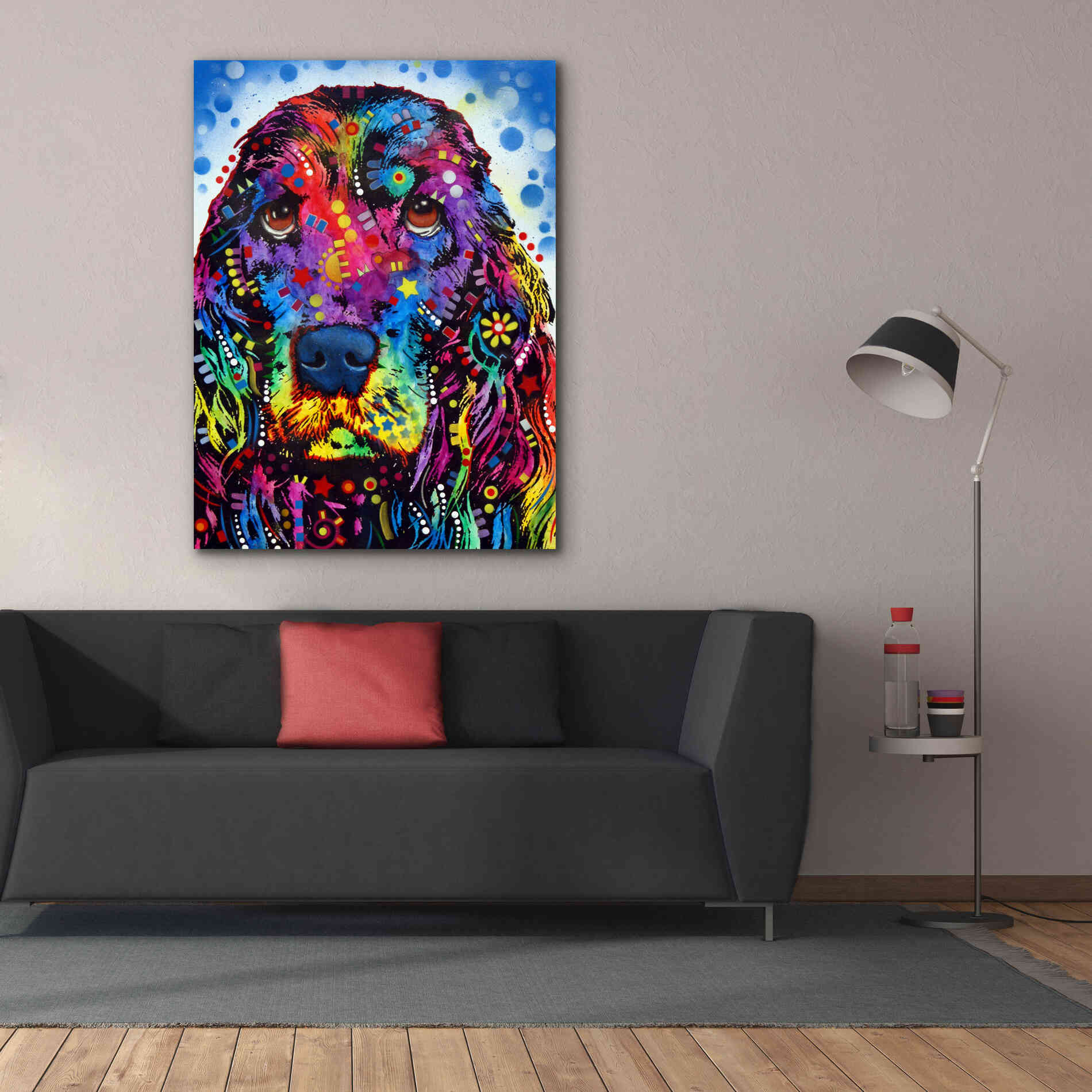 'Cocker Spaniel 2' by Dean Russo, Giclee Canvas Wall Art,40x54
