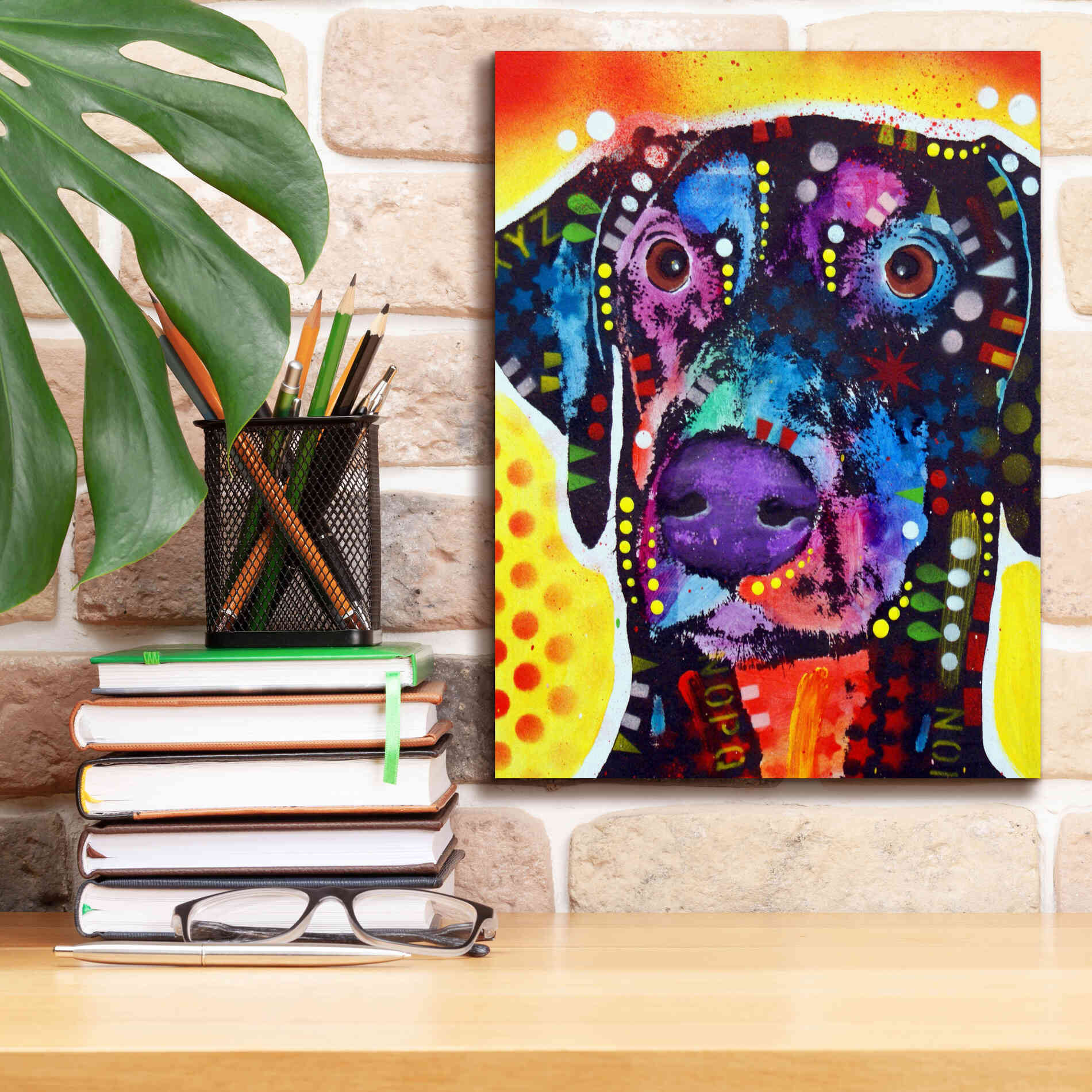 'Dobie' by Dean Russo, Giclee Canvas Wall Art,12x16
