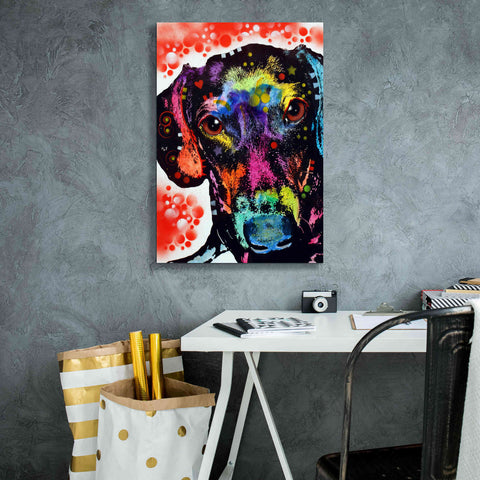 Image of 'Dox' by Dean Russo, Giclee Canvas Wall Art,18x26