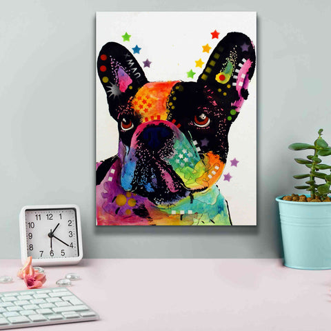 Image of 'French Bulldog' by Dean Russo, Giclee Canvas Wall Art,12x16