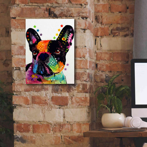 Image of 'French Bulldog' by Dean Russo, Giclee Canvas Wall Art,12x16