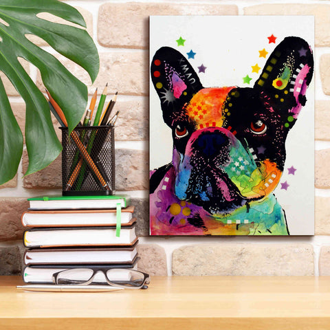 Image of 'French Bulldog' by Dean Russo, Giclee Canvas Wall Art,12x16