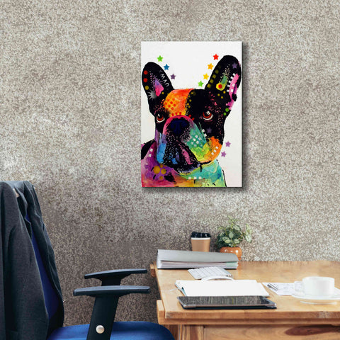 Image of 'French Bulldog' by Dean Russo, Giclee Canvas Wall Art,18x26