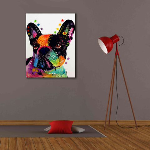 Image of 'French Bulldog' by Dean Russo, Giclee Canvas Wall Art,26x34