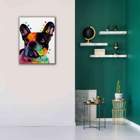 Image of 'French Bulldog' by Dean Russo, Giclee Canvas Wall Art,26x34
