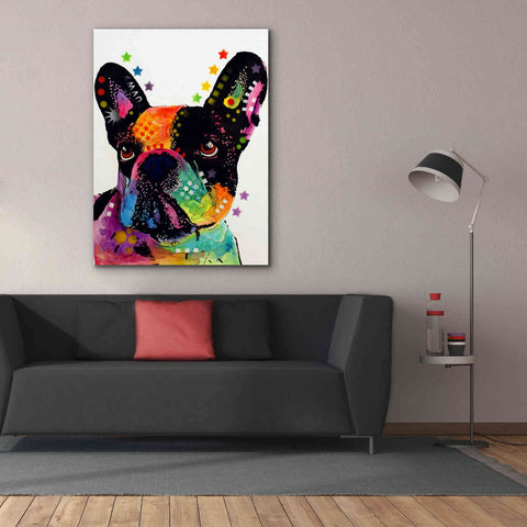Image of 'French Bulldog' by Dean Russo, Giclee Canvas Wall Art,40x54