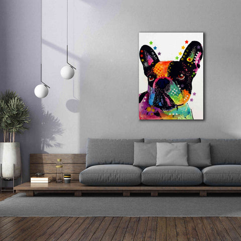 Image of 'French Bulldog' by Dean Russo, Giclee Canvas Wall Art,40x54