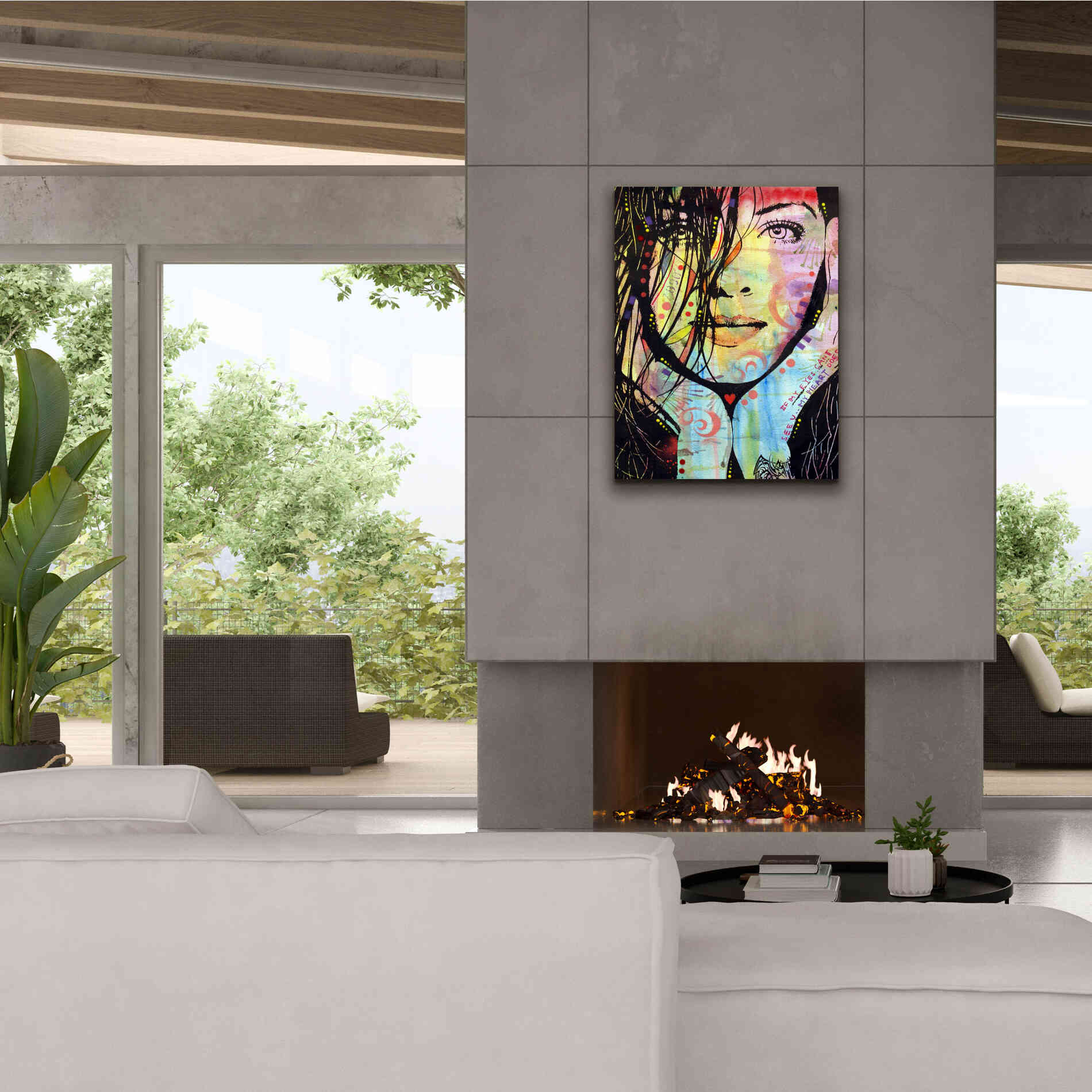 'My Eyes Cant See U' by Dean Russo, Giclee Canvas Wall Art,26x34