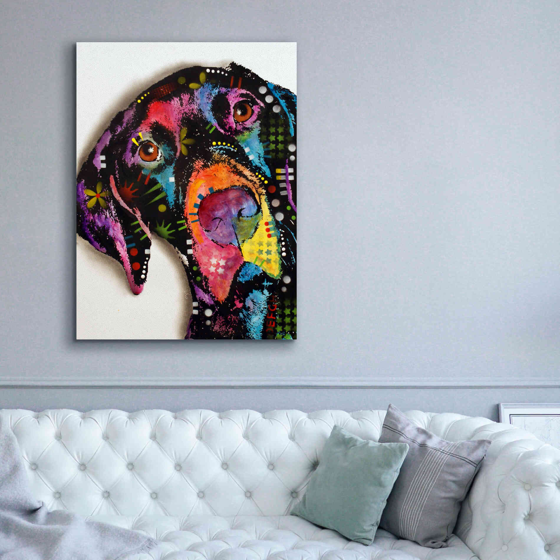 'Pointer' by Dean Russo, Giclee Canvas Wall Art,40x54