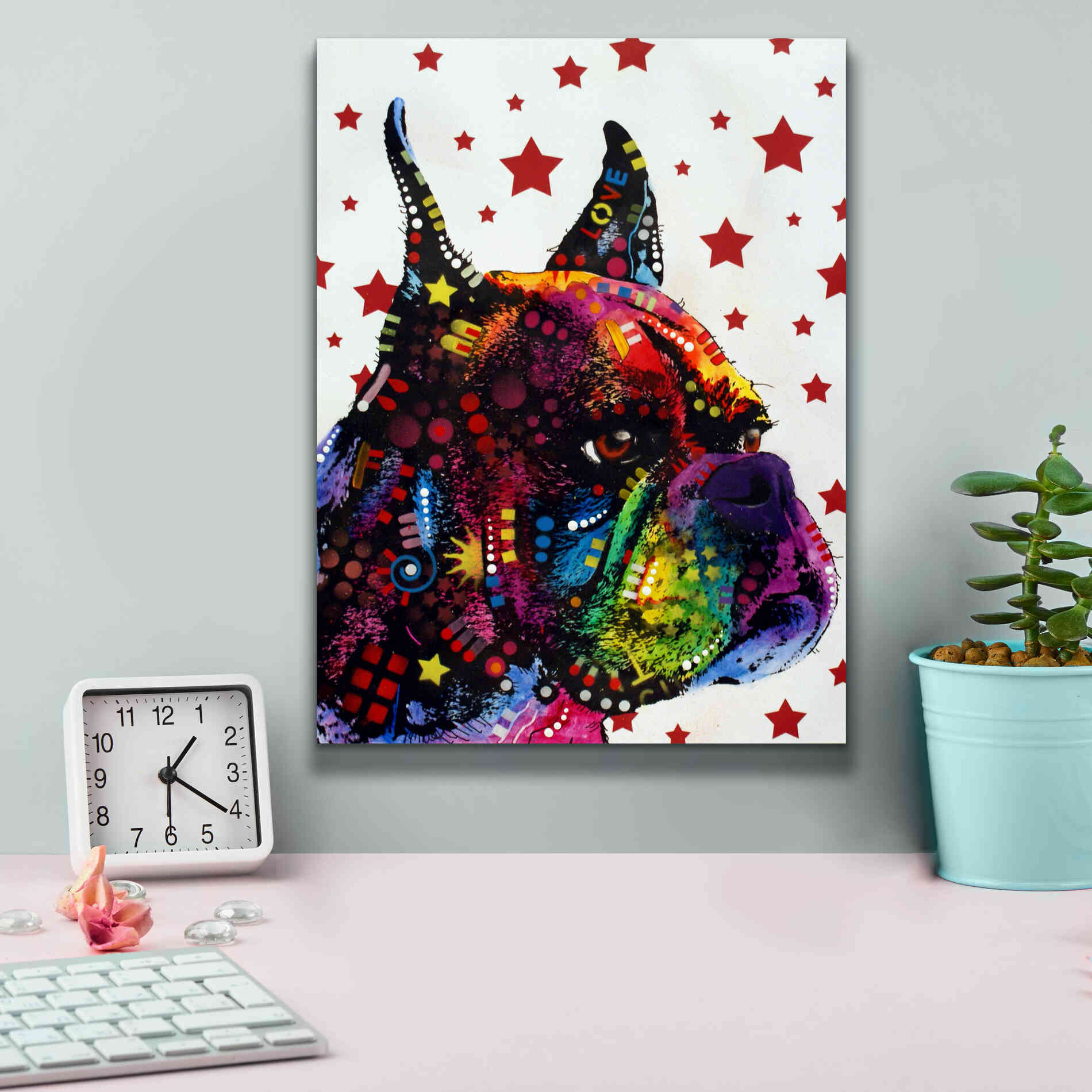 'Profile Boxer 2' by Dean Russo, Giclee Canvas Wall Art,12x16