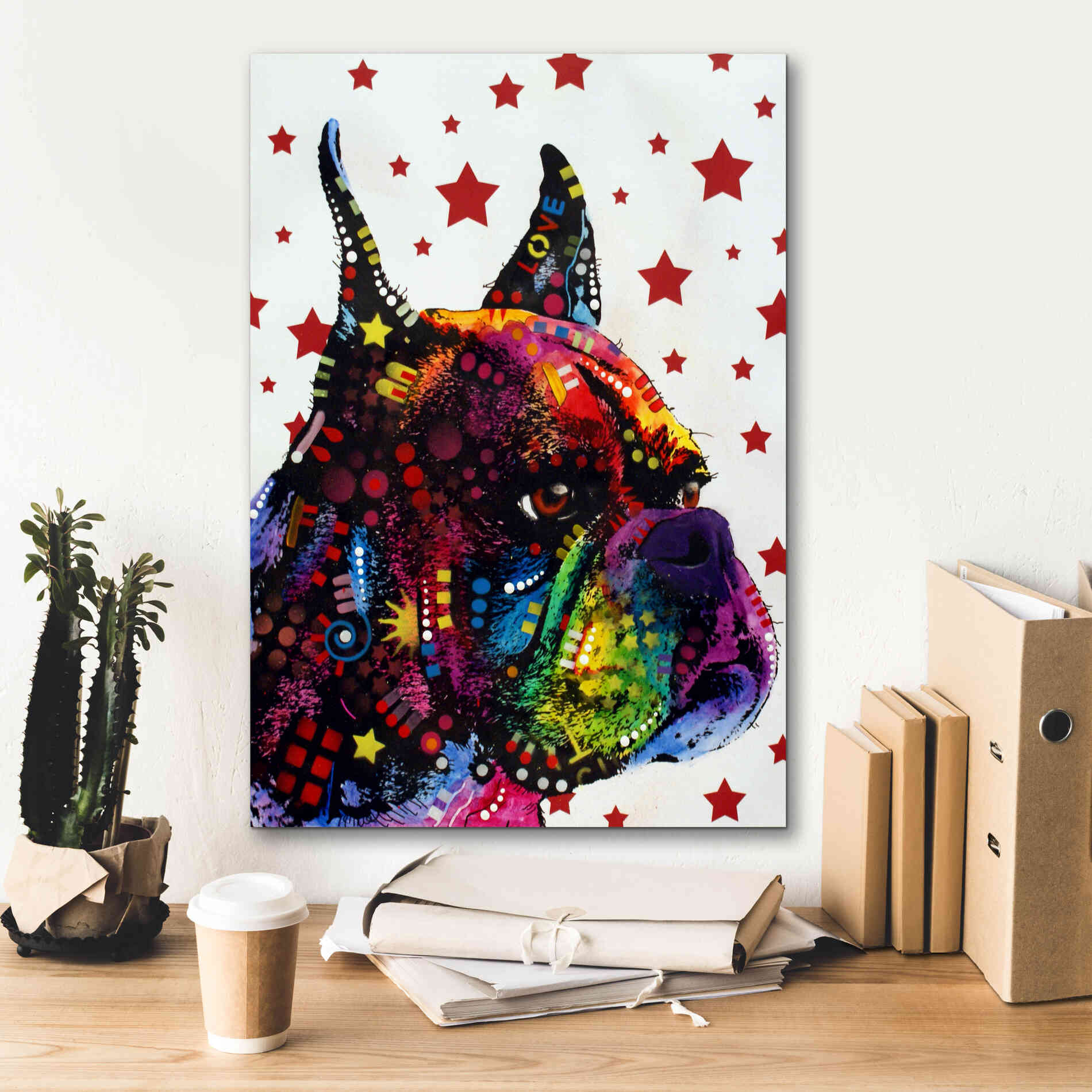 'Profile Boxer 2' by Dean Russo, Giclee Canvas Wall Art,18x26