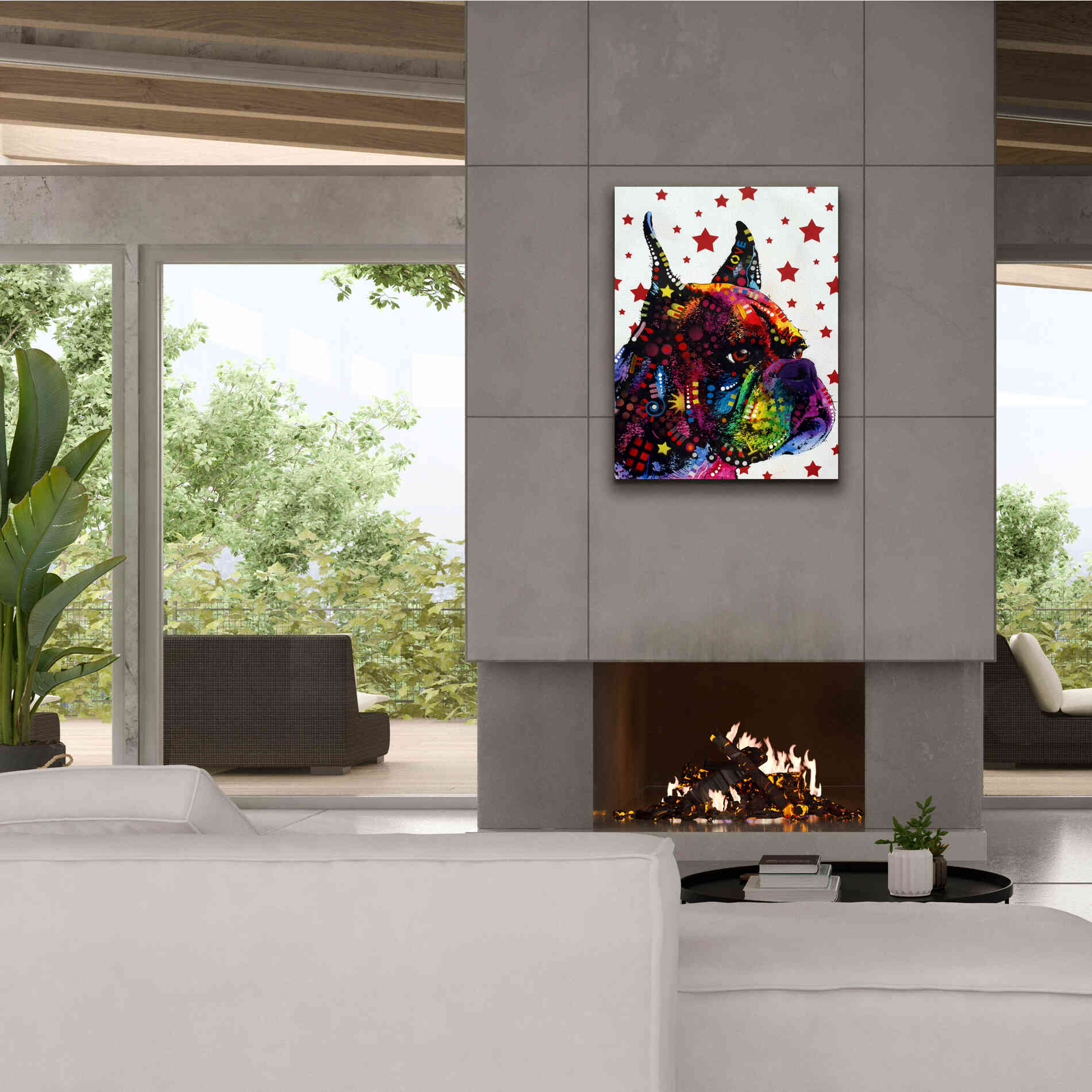 'Profile Boxer 2' by Dean Russo, Giclee Canvas Wall Art,26x34