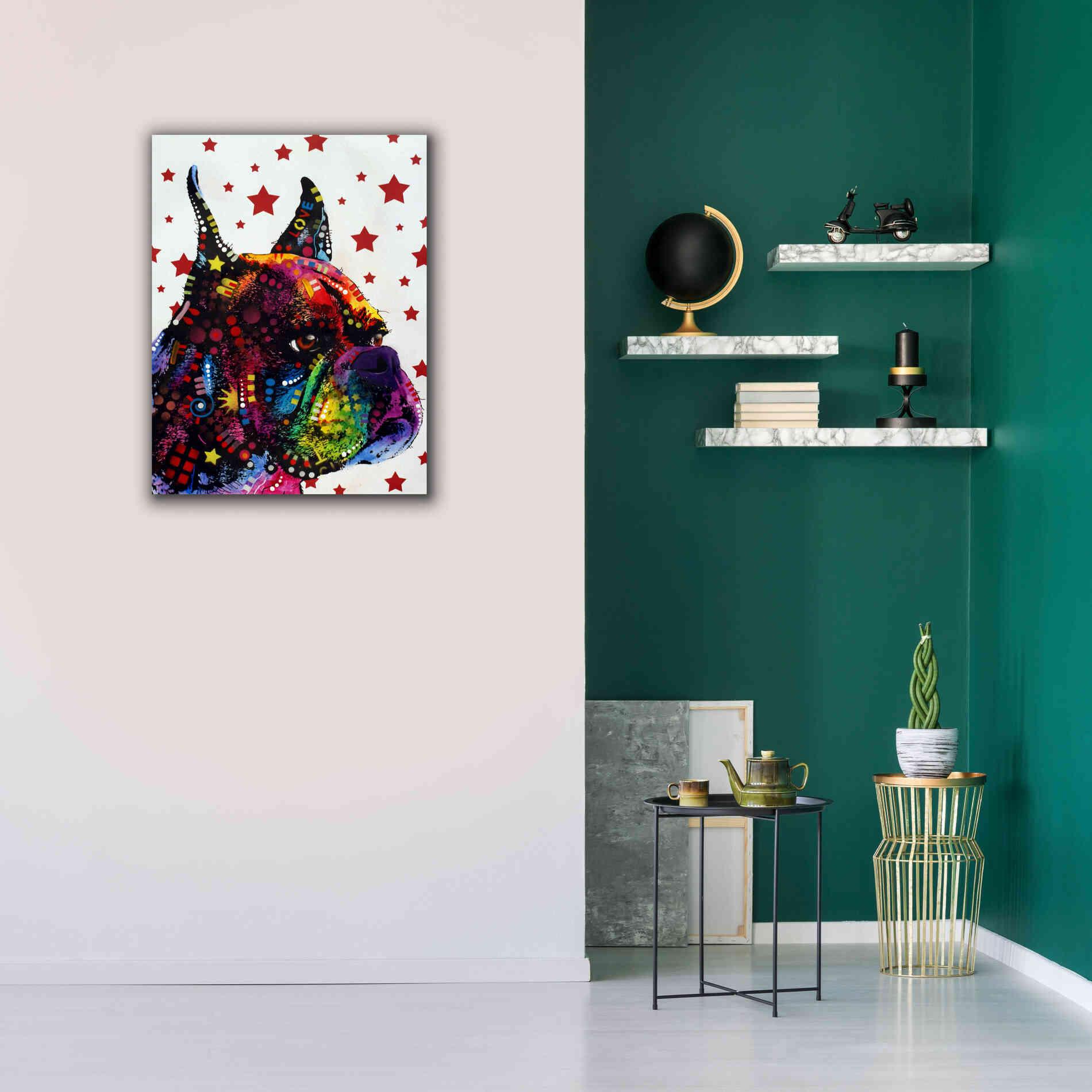 'Profile Boxer 2' by Dean Russo, Giclee Canvas Wall Art,26x34