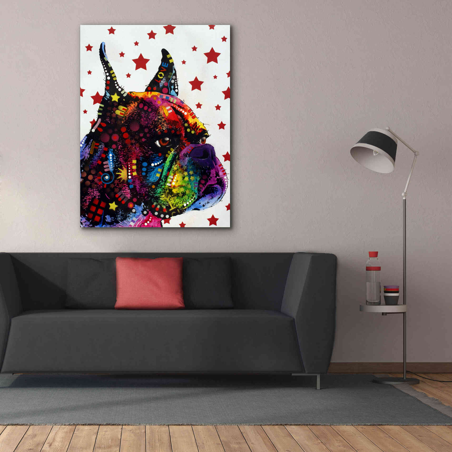 'Profile Boxer 2' by Dean Russo, Giclee Canvas Wall Art,40x54