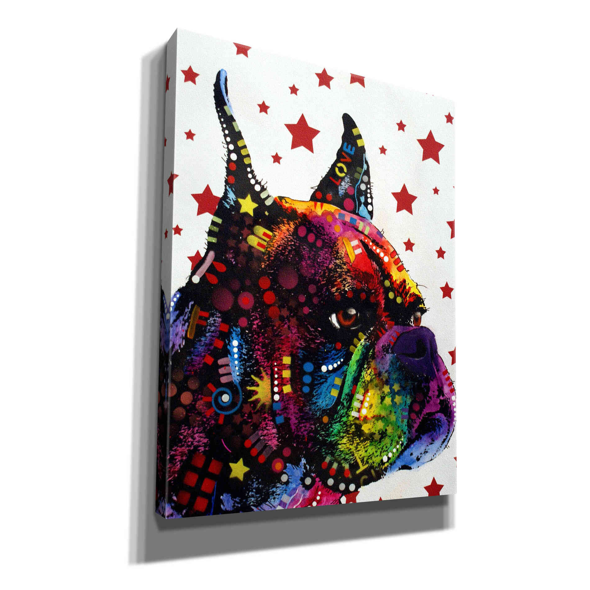 'Profile Boxer 2' by Dean Russo, Giclee Canvas Wall Art