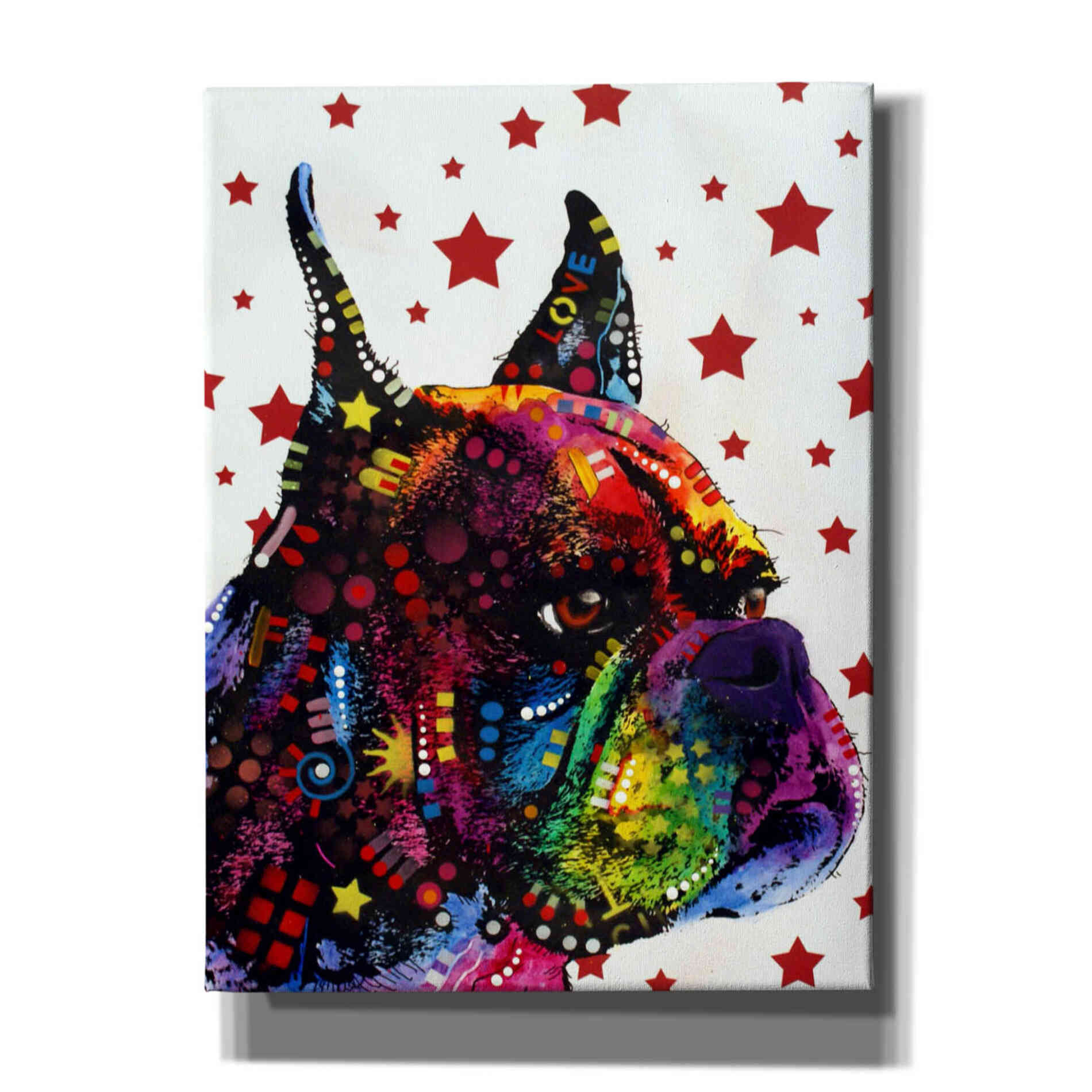 'Profile Boxer 2' by Dean Russo, Giclee Canvas Wall Art