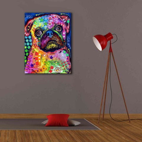 Image of 'Pug 2' by Dean Russo, Giclee Canvas Wall Art,26x34