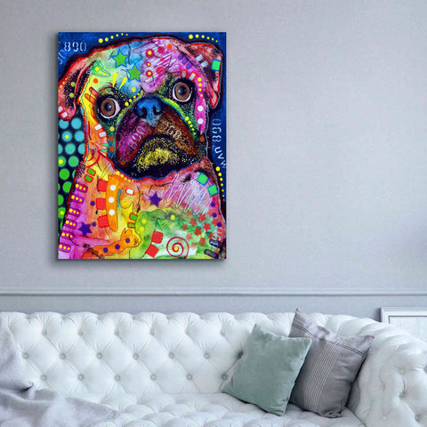 Image of 'Pug 2' by Dean Russo, Giclee Canvas Wall Art,40x54