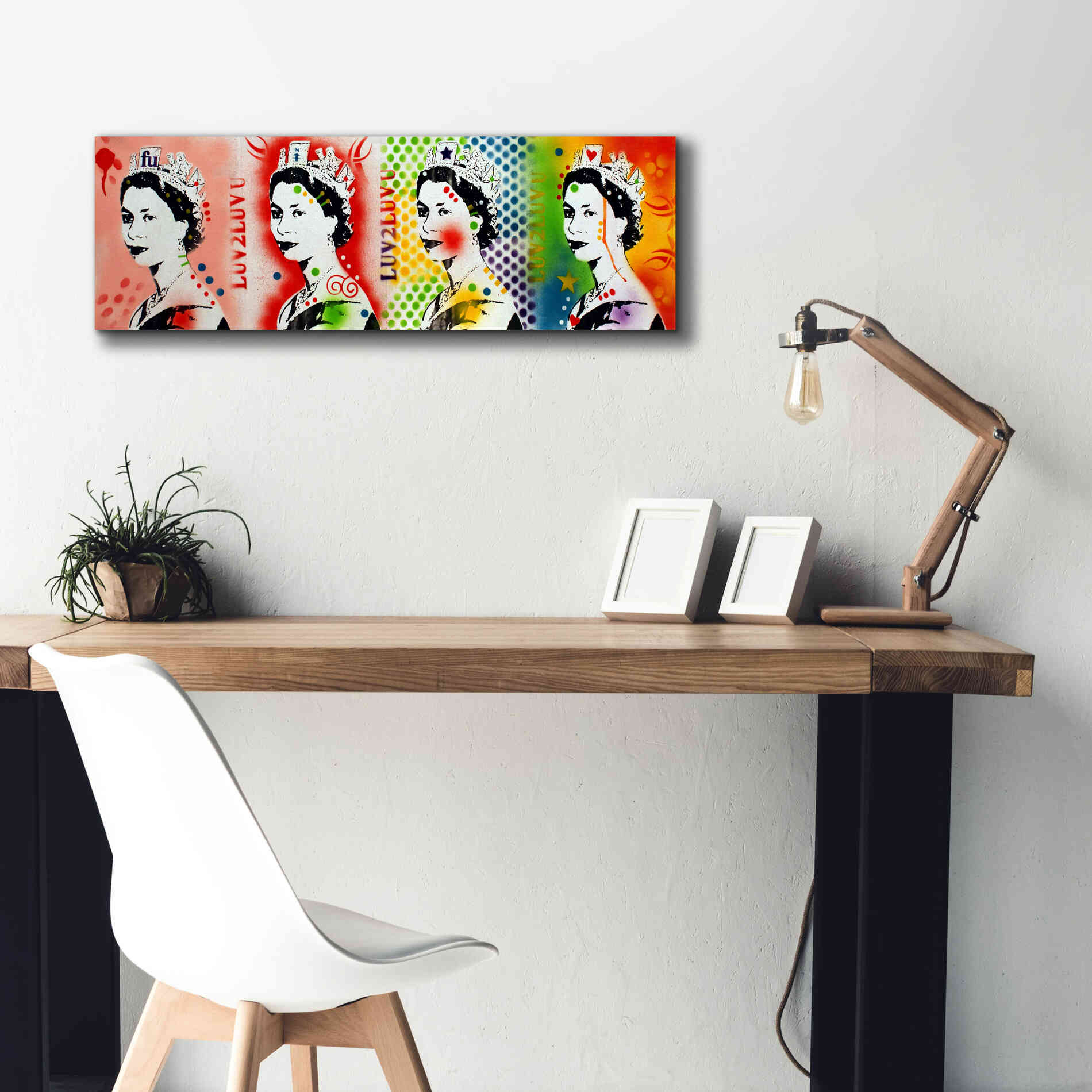 'QE 4' by Dean Russo, Giclee Canvas Wall Art,36x12