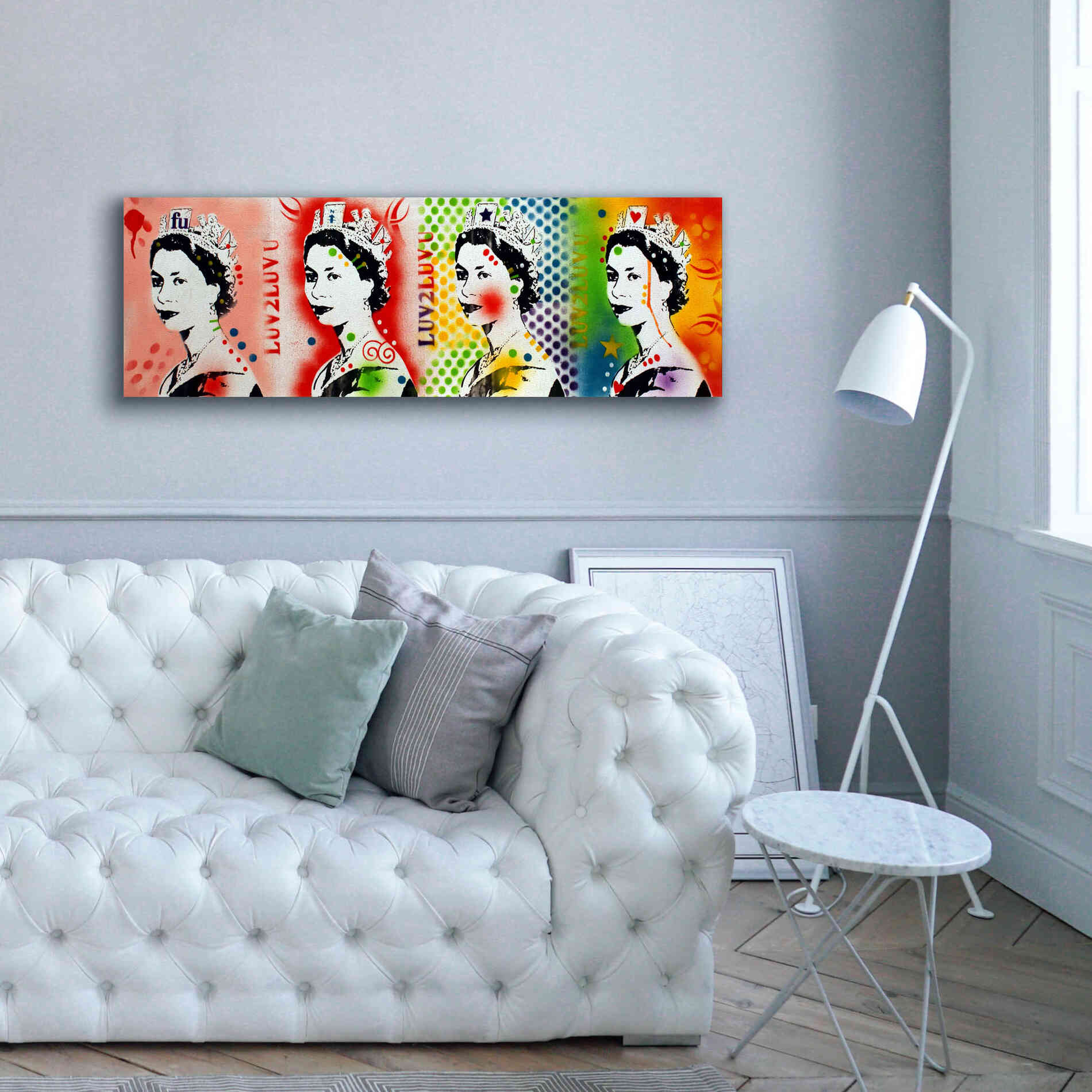 'QE 4' by Dean Russo, Giclee Canvas Wall Art,60x20