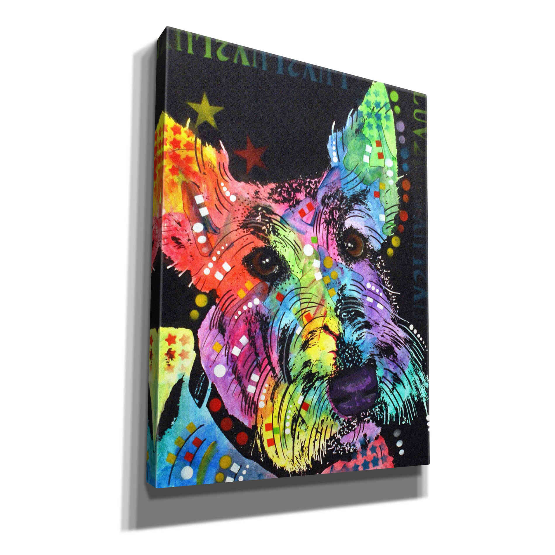 'Scottish Terrier' by Dean Russo, Giclee Canvas Wall Art