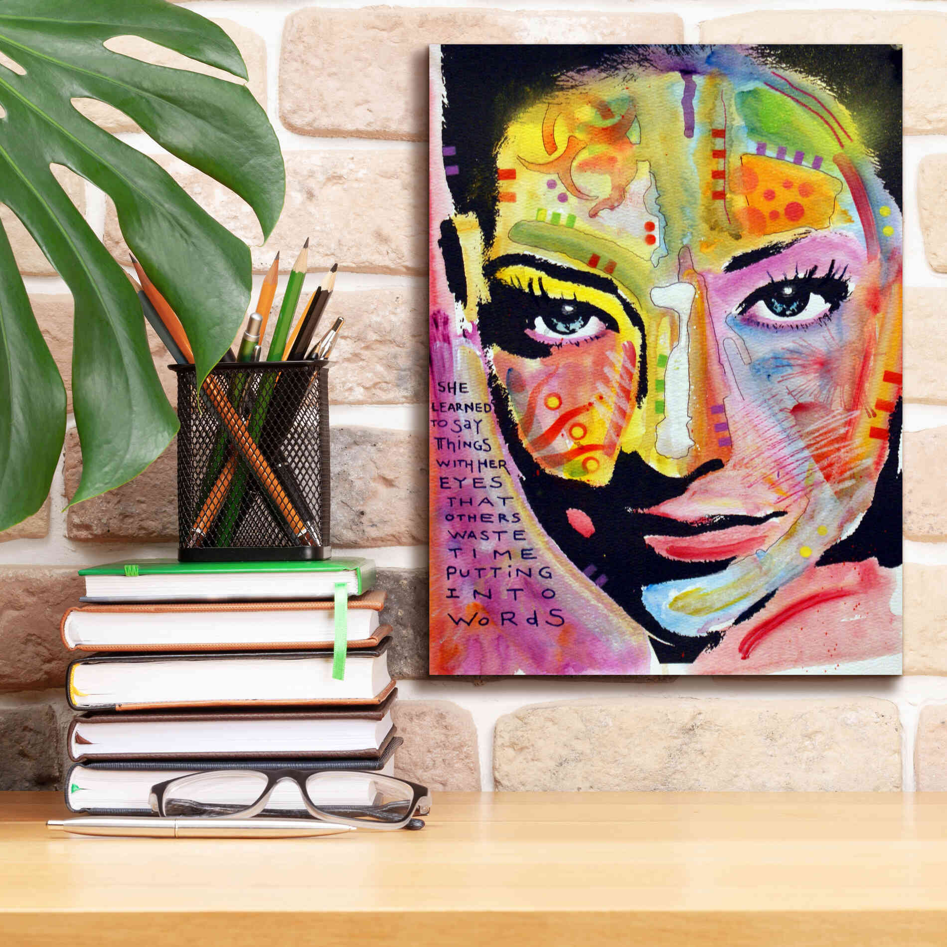 'She Learned To Say' by Dean Russo, Giclee Canvas Wall Art,12x16