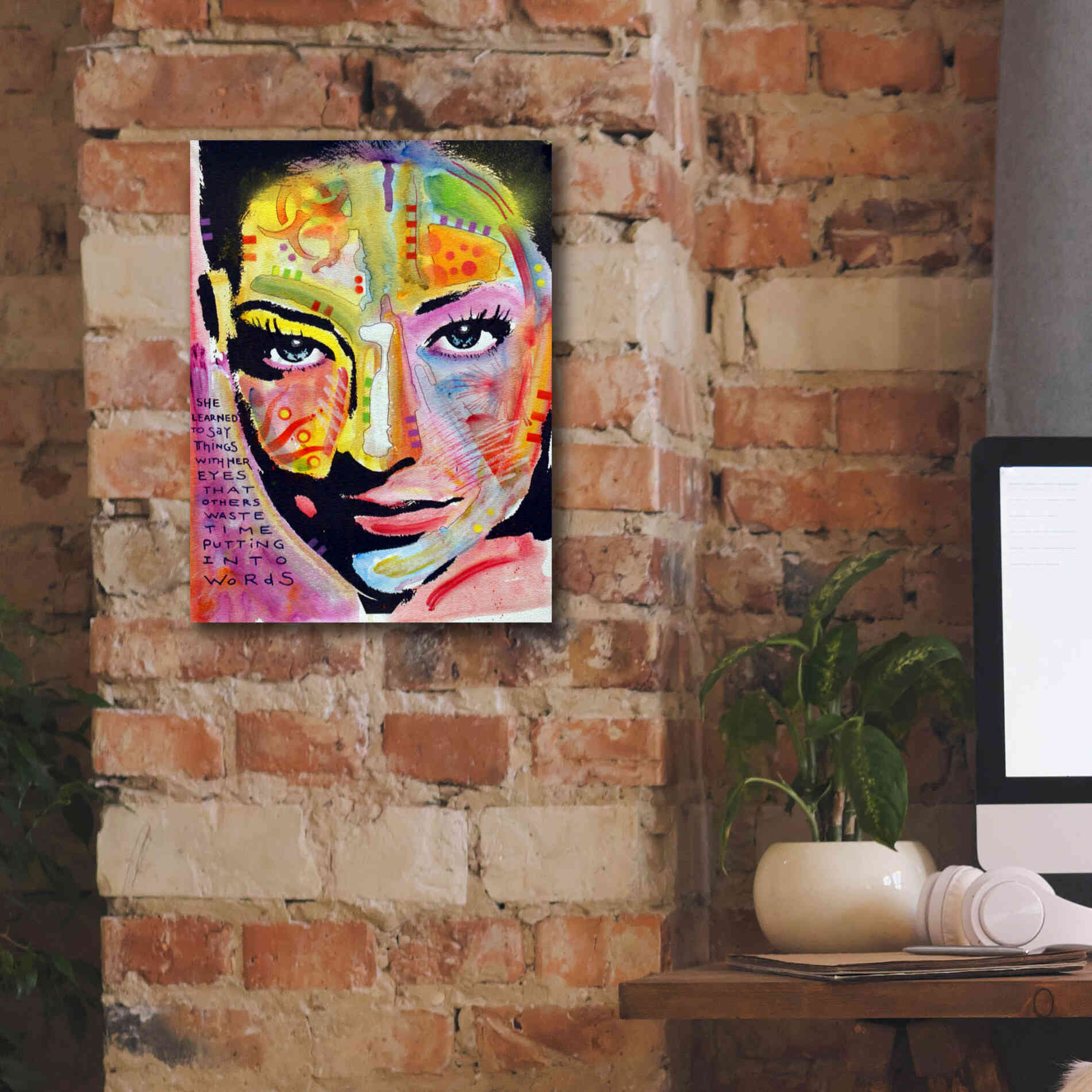 'She Learned To Say' by Dean Russo, Giclee Canvas Wall Art,12x16