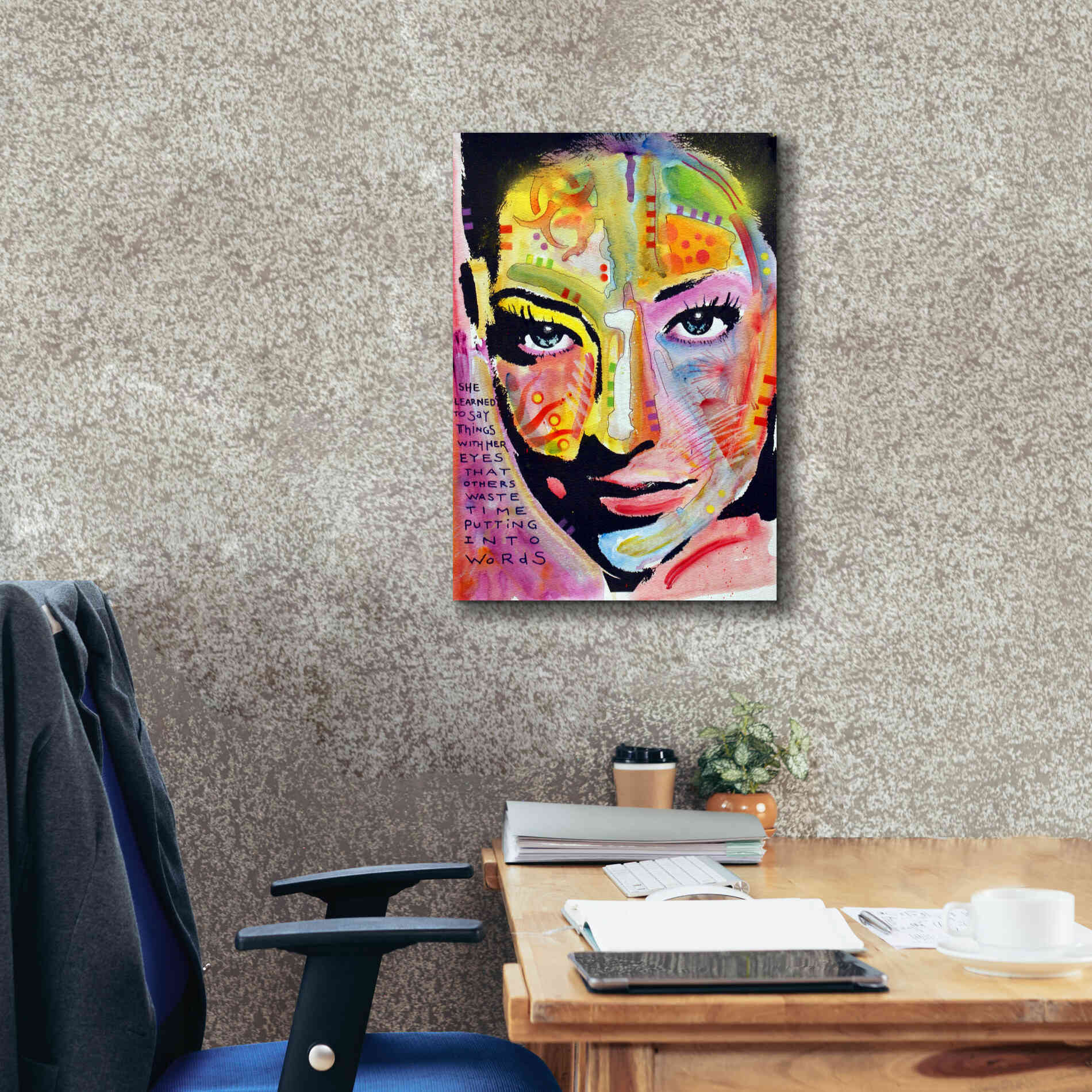 'She Learned To Say' by Dean Russo, Giclee Canvas Wall Art,18x26