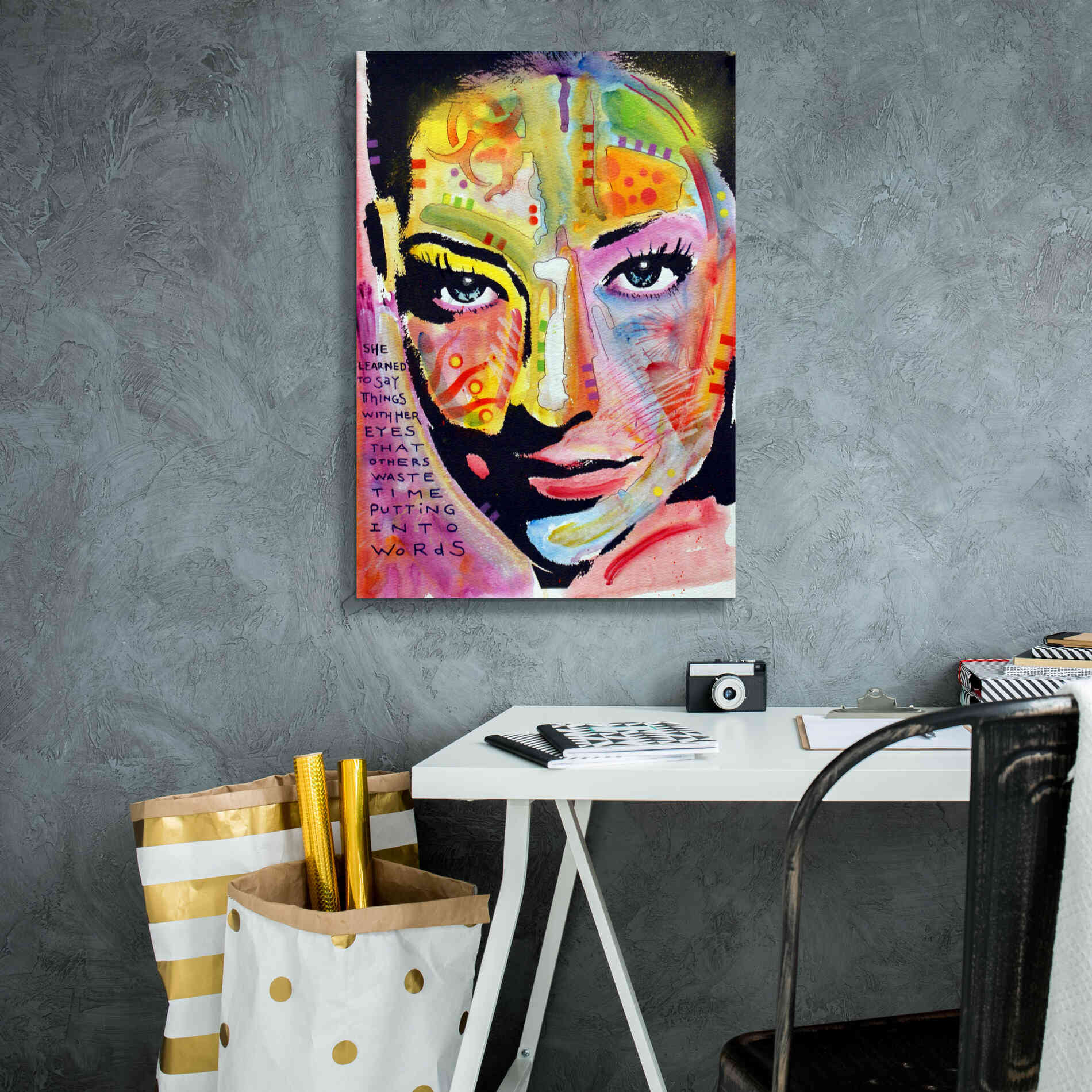 'She Learned To Say' by Dean Russo, Giclee Canvas Wall Art,18x26