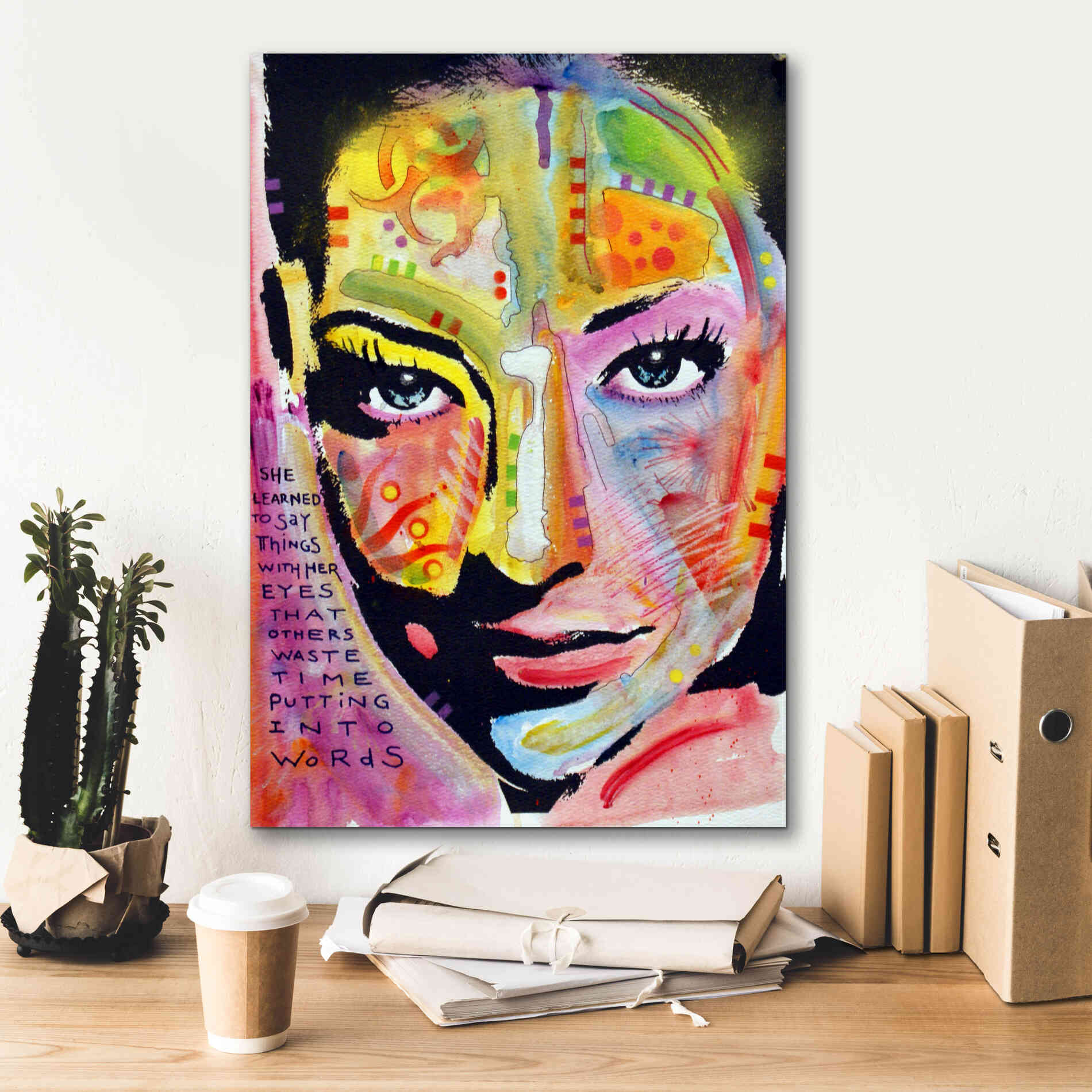 'She Learned To Say' by Dean Russo, Giclee Canvas Wall Art,18x26