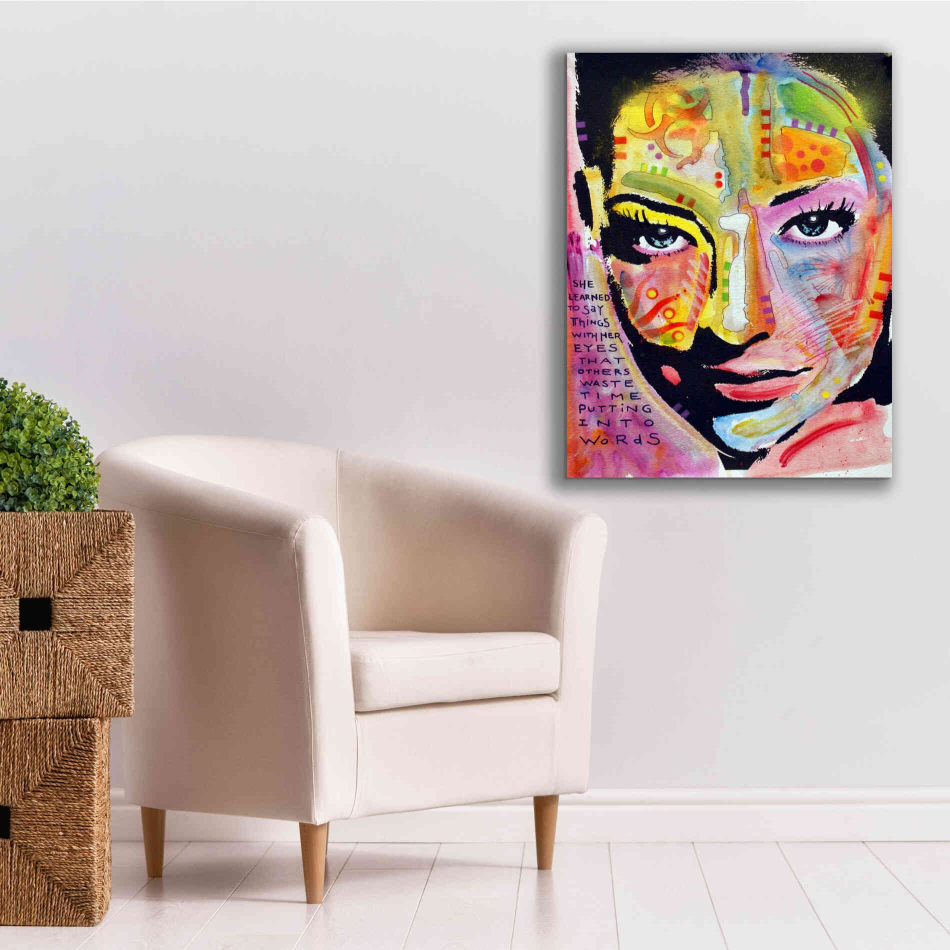 'She Learned To Say' by Dean Russo, Giclee Canvas Wall Art,26x34