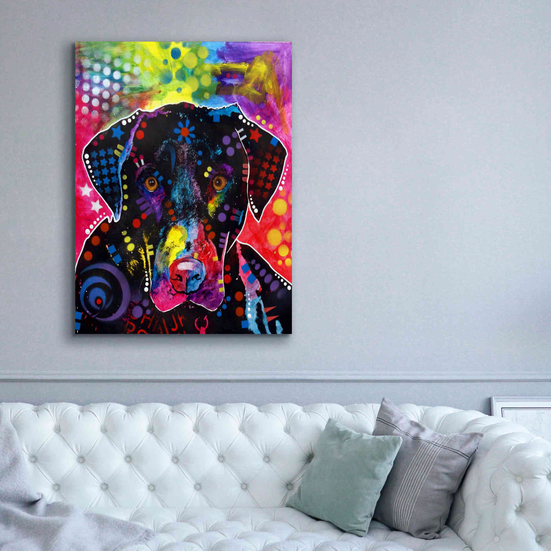 'The Labrador' by Dean Russo, Giclee Canvas Wall Art,40x54