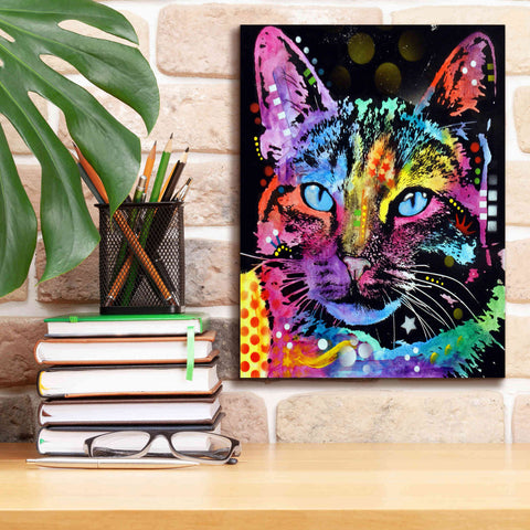 Image of 'Thoughtful Cat' by Dean Russo, Giclee Canvas Wall Art,12x16