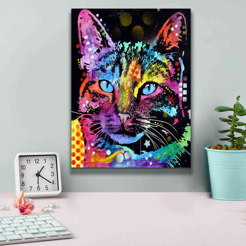 Image of 'Thoughtful Cat' by Dean Russo, Giclee Canvas Wall Art,12x16
