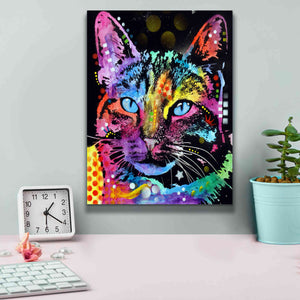 'Thoughtful Cat' by Dean Russo, Giclee Canvas Wall Art,12x16