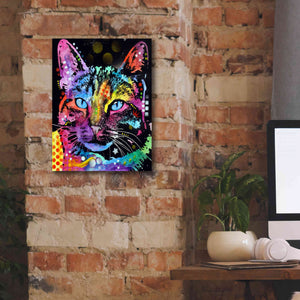 'Thoughtful Cat' by Dean Russo, Giclee Canvas Wall Art,12x16