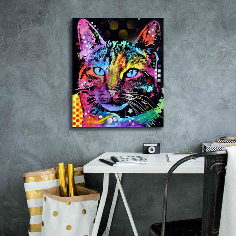 Image of 'Thoughtful Cat' by Dean Russo, Giclee Canvas Wall Art,20x24