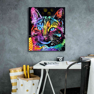 'Thoughtful Cat' by Dean Russo, Giclee Canvas Wall Art,20x24
