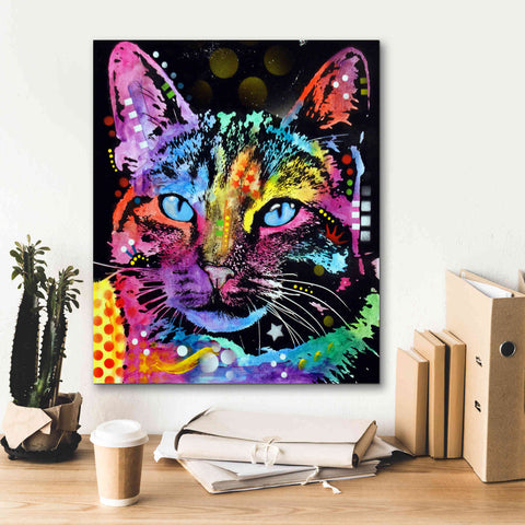 Image of 'Thoughtful Cat' by Dean Russo, Giclee Canvas Wall Art,20x24