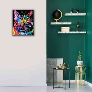 'Thoughtful Cat' by Dean Russo, Giclee Canvas Wall Art,20x24