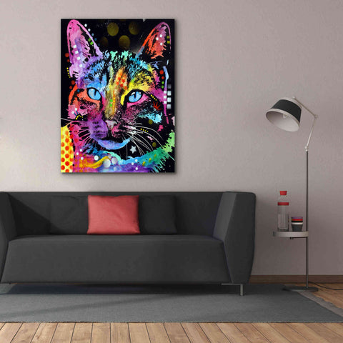Image of 'Thoughtful Cat' by Dean Russo, Giclee Canvas Wall Art,40x54