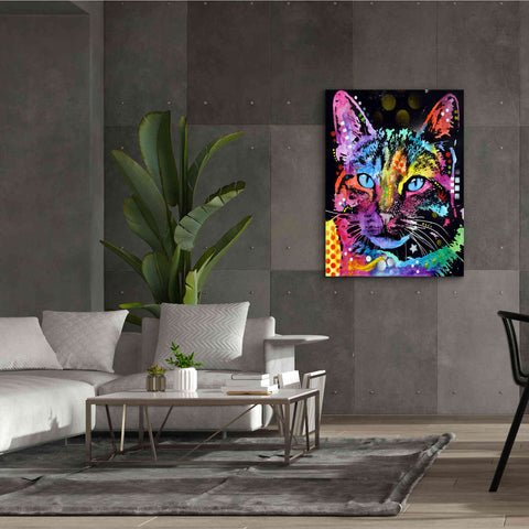 Image of 'Thoughtful Cat' by Dean Russo, Giclee Canvas Wall Art,40x54