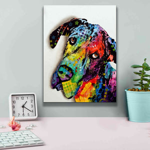 'Tilted Dane' by Dean Russo, Giclee Canvas Wall Art,12x16